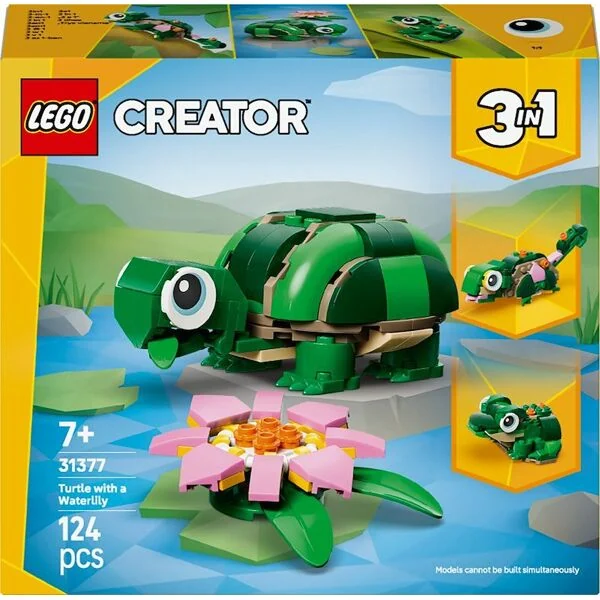 Lego Tartaruga con un fiore di ninfea Creator 31377