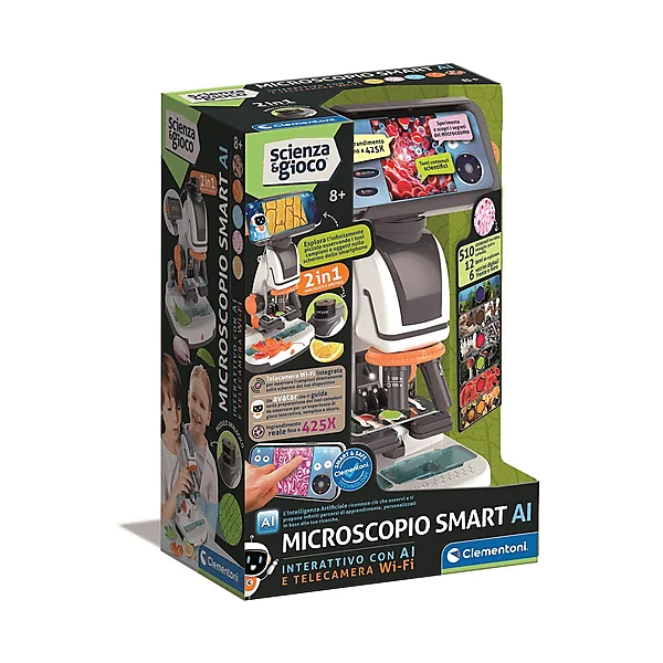 CLEMENTONI GIOCO EDUCATIVO Microscopio Smart AI