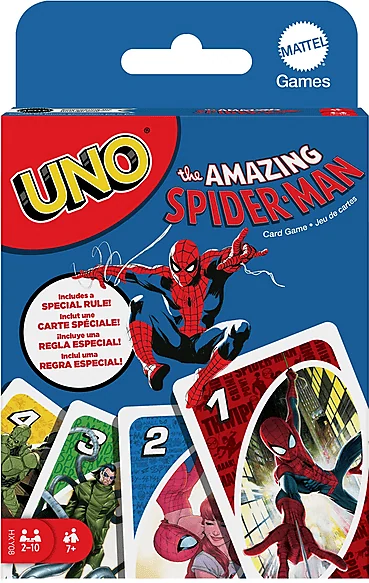 Mattel CARTE DA GIOCO UNO Spider-Man