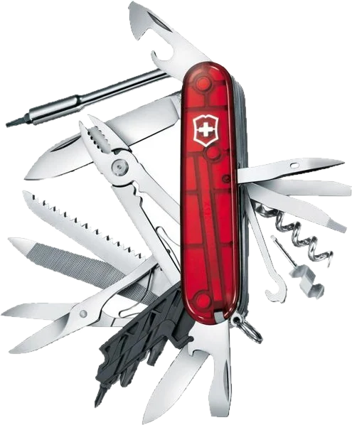 Victorinox CyberTool con 41 utensili, rosso trasparente