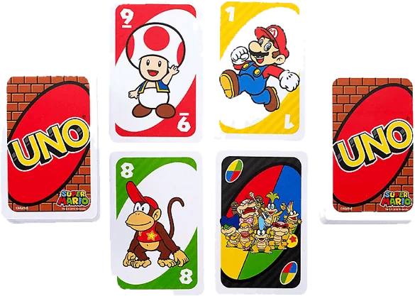 Mattel CARTE DA GIOCO UNO SUPER MARIO