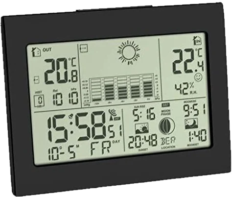 TFA Dostmann - Horizon 35.1155.01 Stazione Meteo Digitale Senza Fili Numero Di Sensori…
