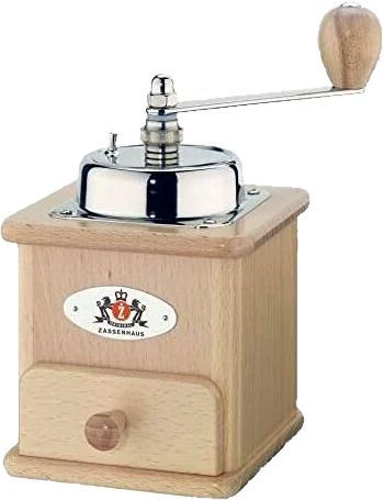 ZASSENHAUS M040005 Brasilia Macina Caffe' Manuale In Legno Di Faggio Con Macine In…