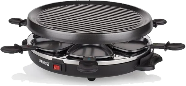 Princess Raclette 162725 Grill Party 6 Padelline 800 W Ø30 Cm