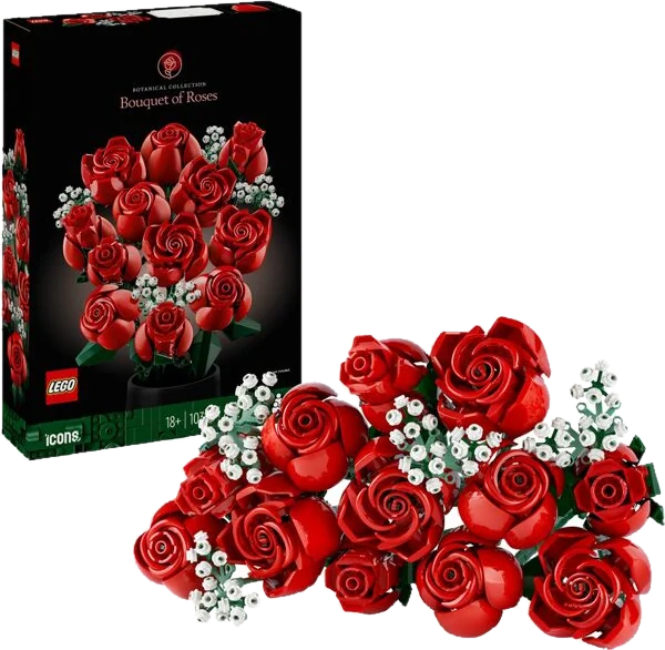 Lego Bouquet di rose rosse Icons