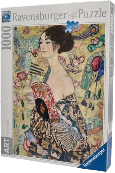 RAVENSBURGER S.R.L. Ravensburger Puzzle Klimt: Dama col Ventaglio, Art Collection 1000 Pz