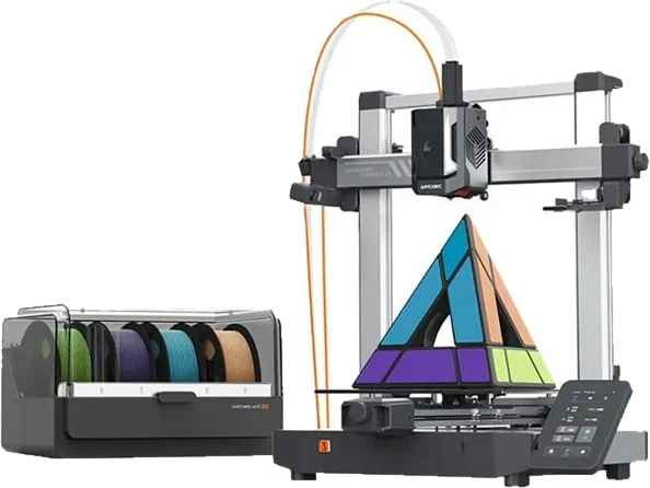 ANYCUBIC Stampante 3d Kobra 3 V2 Combo 600 Mm/s, 400 W