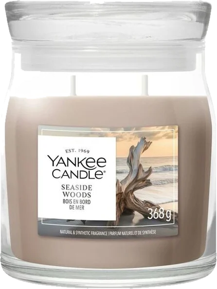 Yankee Candle Candela Profumata Seaside Woods Giara Media Signature 368g Neutri