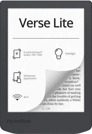 Pocketbook Verse Lite lettore e-book Touch screen 8 GB Wi-Fi Grigio
