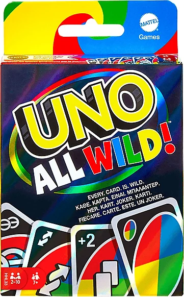 Mattel CARTE DA GIOCO UNO ALL WILD